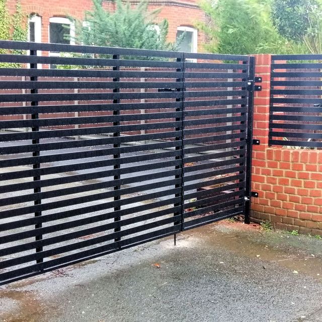 Wrought iron gate and fence