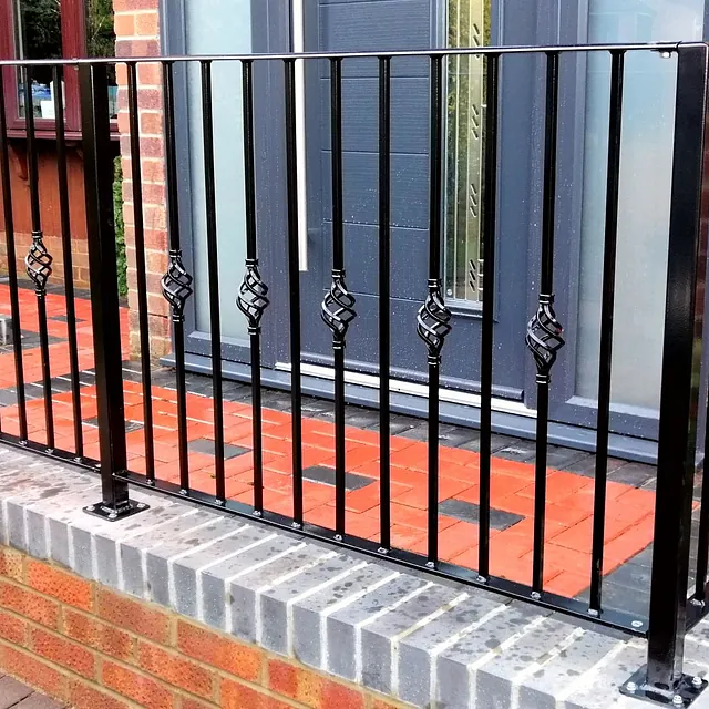 Wrought iron hand rails